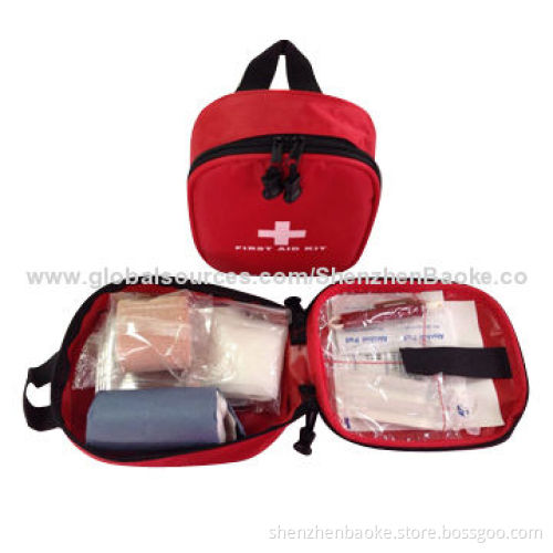 Pet first aid kit with tick remover and cohesive bandages